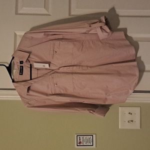 New York and Company front button-up purple shirt.